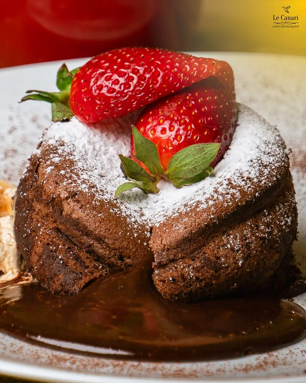 Fondant & fraises — Le Canari